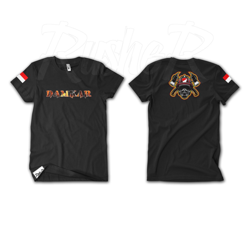 Damkar T-shirt Distro, FireFighter Kaos Distro