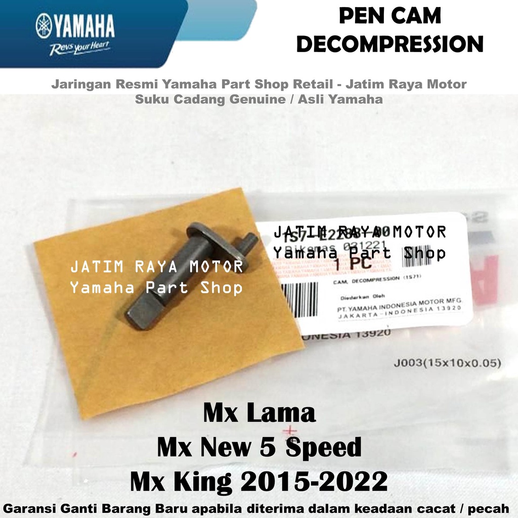 Pen Pin Cam Decompression Dekompresi Camshaft Noken As Mx MxNew MxKing Mx King Asli Yamaha Surabaya