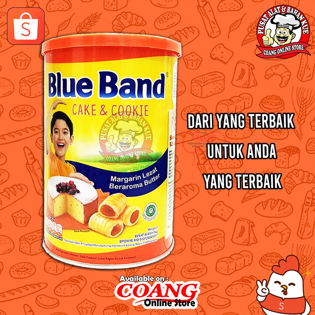 

BLUEBAND CAKE AND COOKIE KALENG 1 KG - MENTEGA MARGARINE