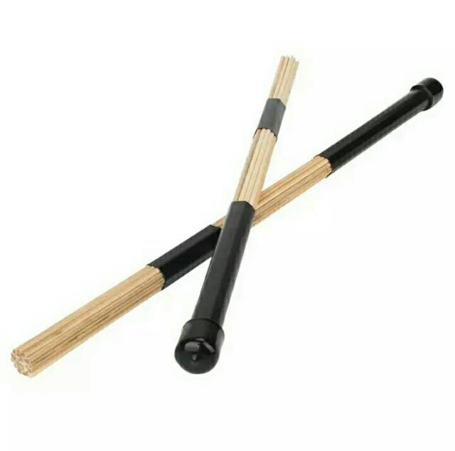 Stick drum brush lidi bambu stik drum jazz stick lidi bambu for drummer