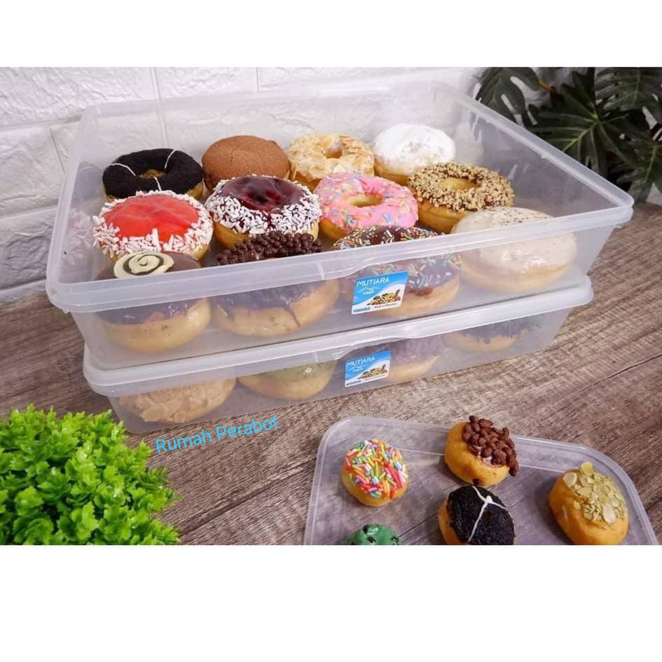 Kotak Donat KMP 5500ml / Kotak Donat Donali / Wadah Makanan / Tempat Sosis Bakar(RUMAH PERABOT)