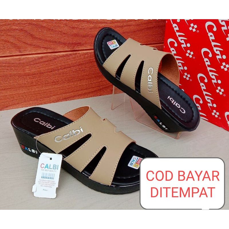 Sandal calbi/sandal wanita calbi/sendal calbi/wedges calbi