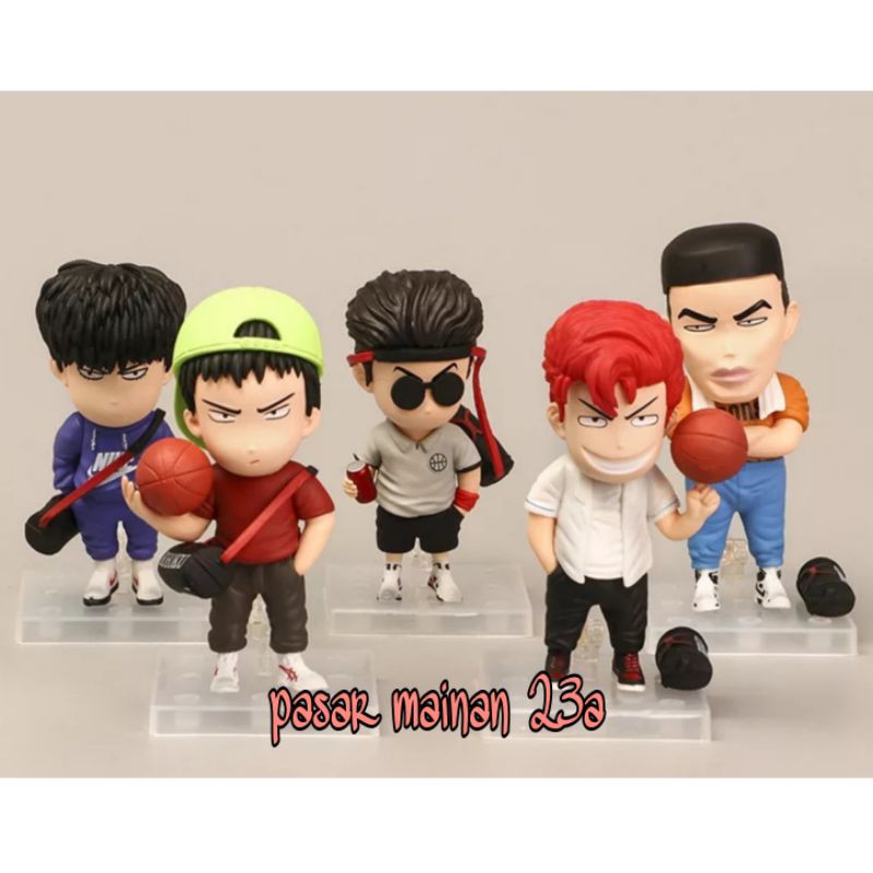 Figure Slam dunk Shohoku 5 karakter Slamdunk set Chibi