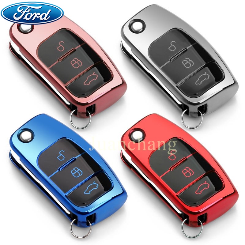 Casing Kunci Mobil Ford Fiesta Focus 2 Ecosport Kuga Escape MK2 Fiesta Mondeo Galaxy Falcon Sport-Max