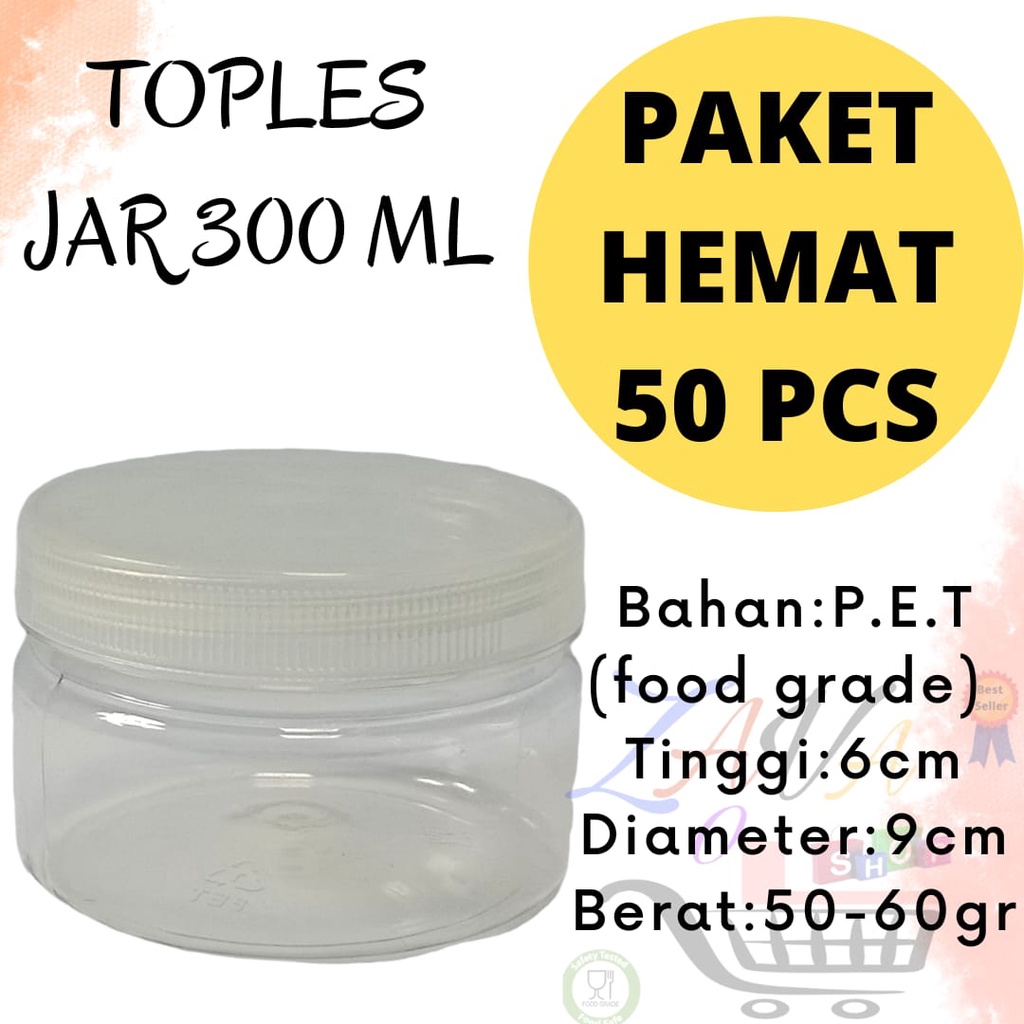 Toples 300ml Toples Jar 300ml Toples Kue 300ml