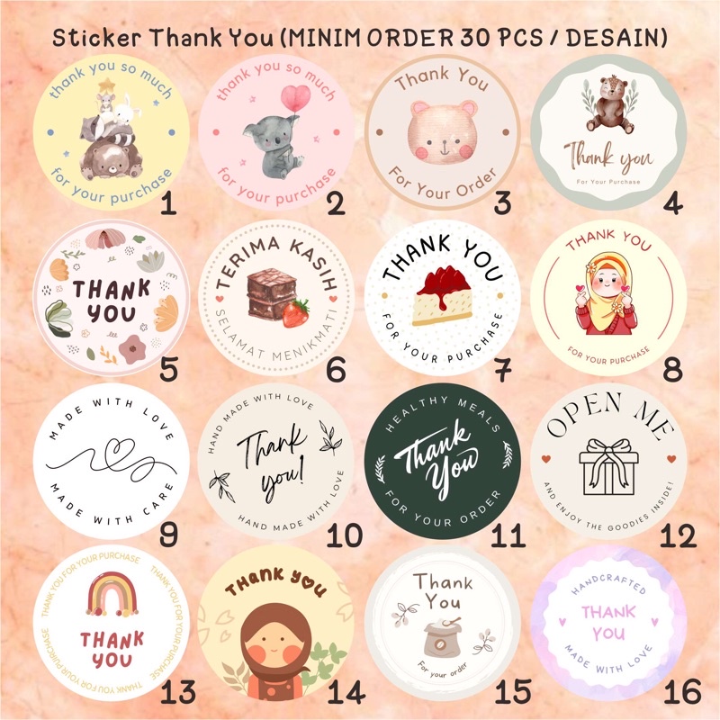 

STICKER UCAPAN THANK YOU OLSHOP 013