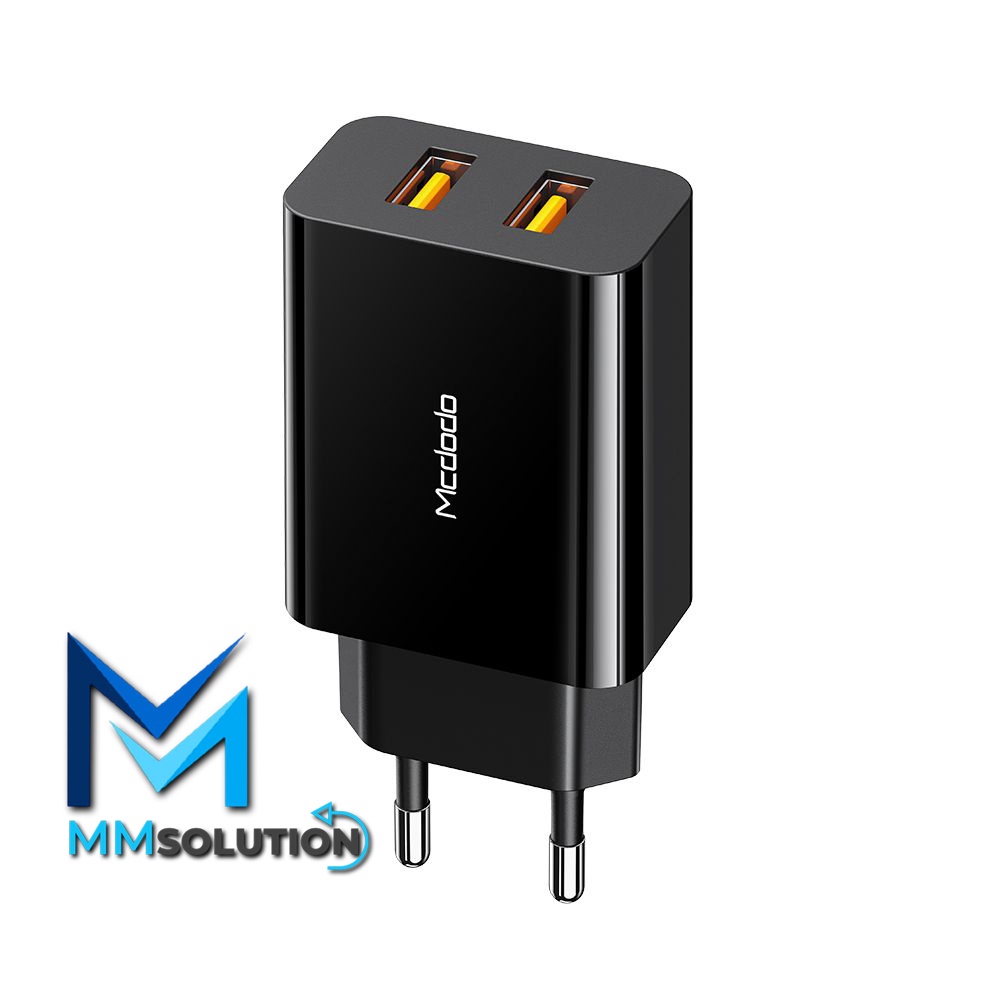 MCDODO CH-8910 Kepala Adaptor Charger Dual USB Output Fast Charge 18W