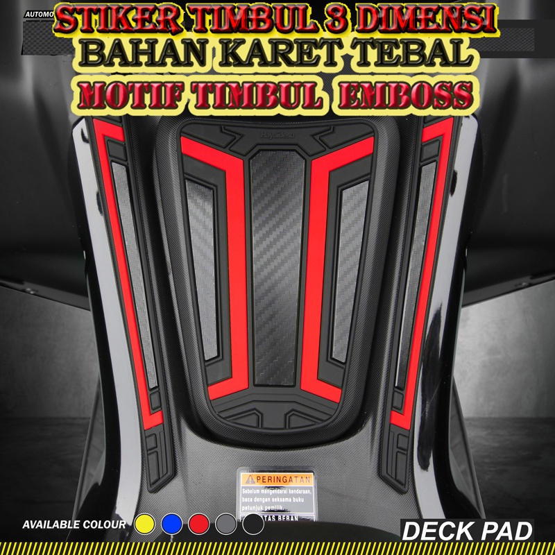 Yamaha Aerox New Connected 2021-2025 Deck Pad Cover Fuel Cap Tank Tutup Tangki Motor,  Bahan Karet