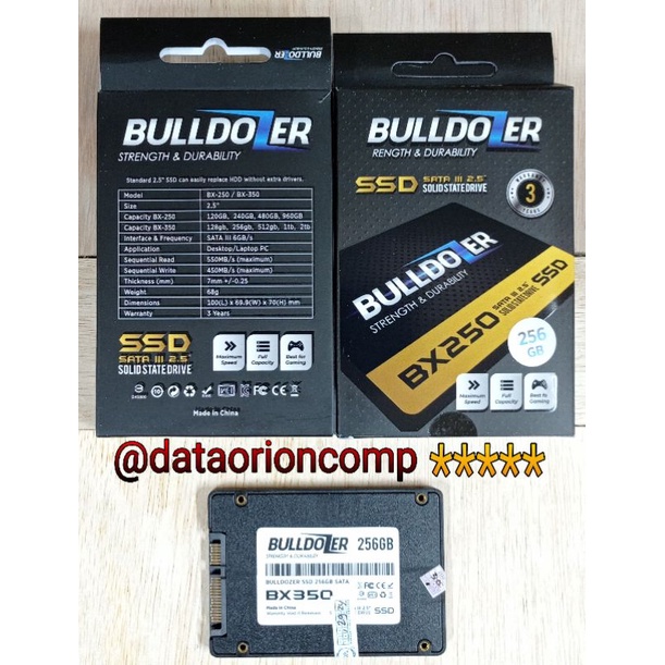 SSD SATA BULLDOZER 256GB GARANSI 3 TAHUN for laptop and pc