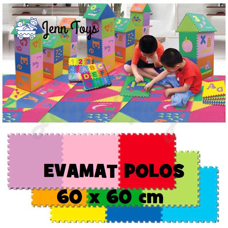 JennToys - Evamat UNIMAT Matras / Puzzle Alas Lantai / Tatakan Pelindung - Evamats UNIMATS 60x60cm