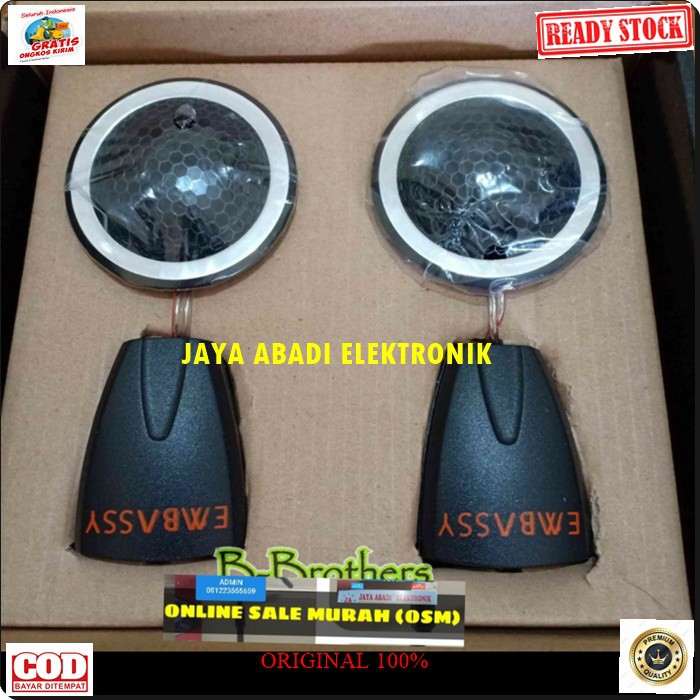 G420 Embassy tweeter besi magnet super DOME twiter speaker spk mini mobil car NEODYMIUM audio sound system musik suround CROSSOVER music suara best G420  Harga adalah sepasang atau 2pcs speaker  Bisa buat speaker aktip ataupun pasif speaker  GAK SAKI