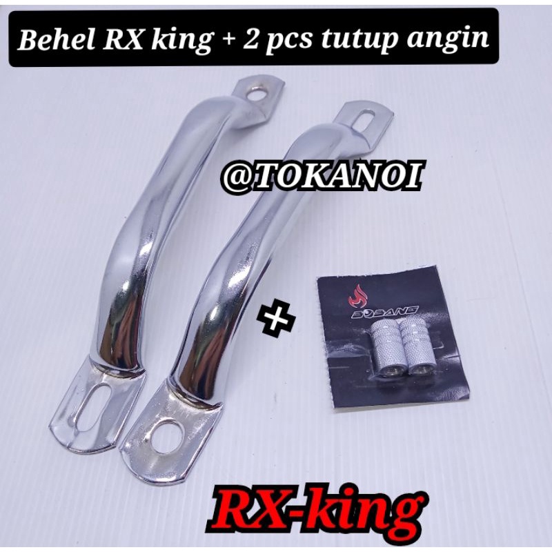 behel mini RX KING tebal set kanan kiri terlaris terbaik termurah bonus tutup pentil