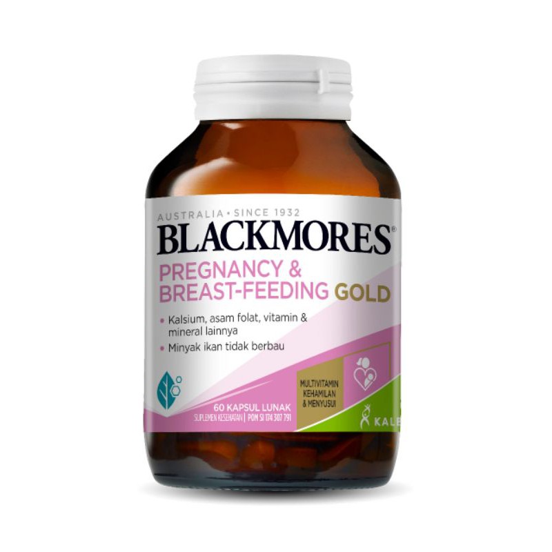 Blackmores Pregnancy &amp; Breast Feeding Gold 60 Kapsul