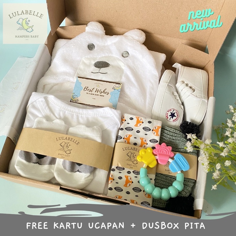 HAMPERS BAYI | KADO LAHIRAN BAYI / NEWBORN GIFT / HAMPERS BABY-POLAR BEAR 150