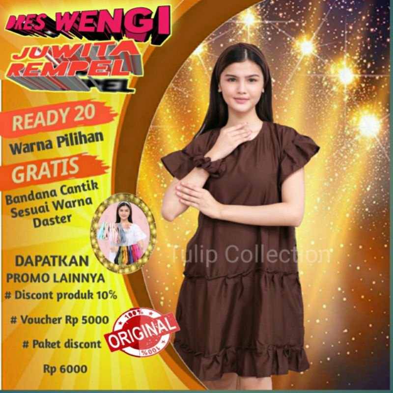 Dress Sexy | Mini Dress | Daster Polos Kekinian Daster Murah Lengan Pendek Wanita Series Juwita Remp