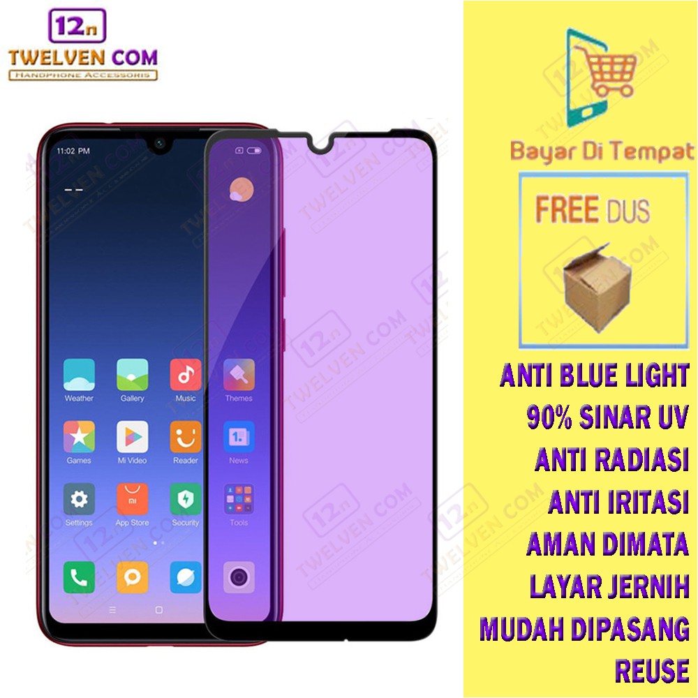 ANTI BLUE TEMPERED GLASS Xiaomi Redmi 7 / Redmi 7A / Redmi 8 / Redmi 8A / Redmi 8A Pro / Redmi 9 / Redmi 10