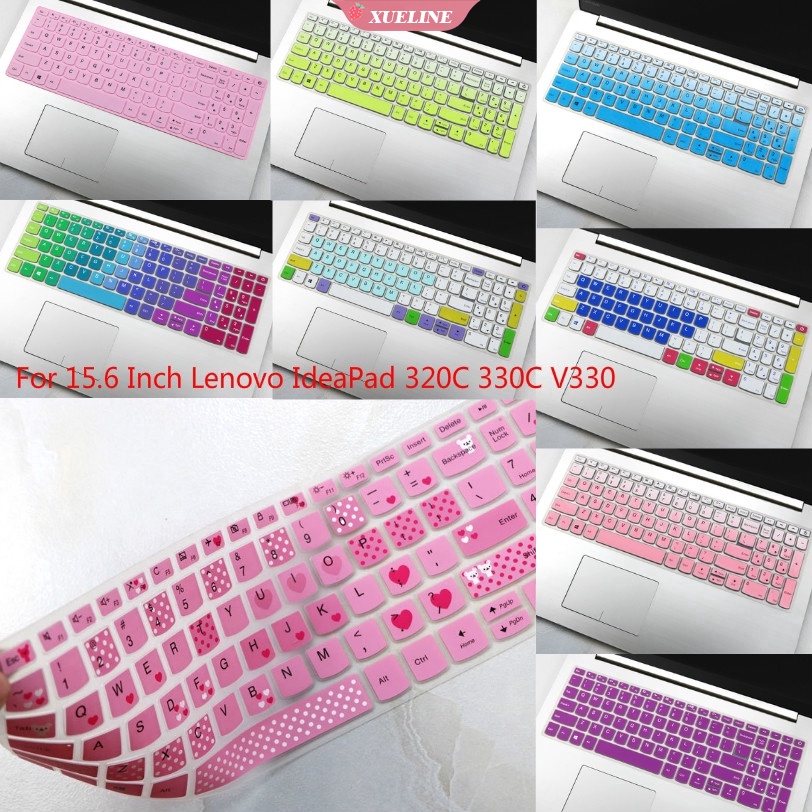 Cover Pelindung Keyboard Laptop Lenovo IdeaPad 320C 330C V330 15.6 &quot;Bahan Silikon Anti Debu