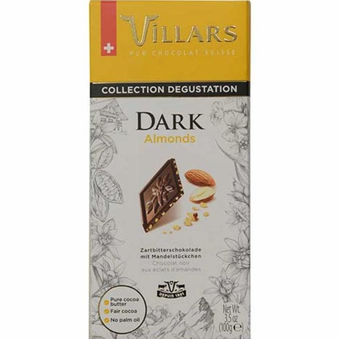 

langsung order saja] Villars Collection Degustation Chocolate Dark Almond 100 gr / Swiss