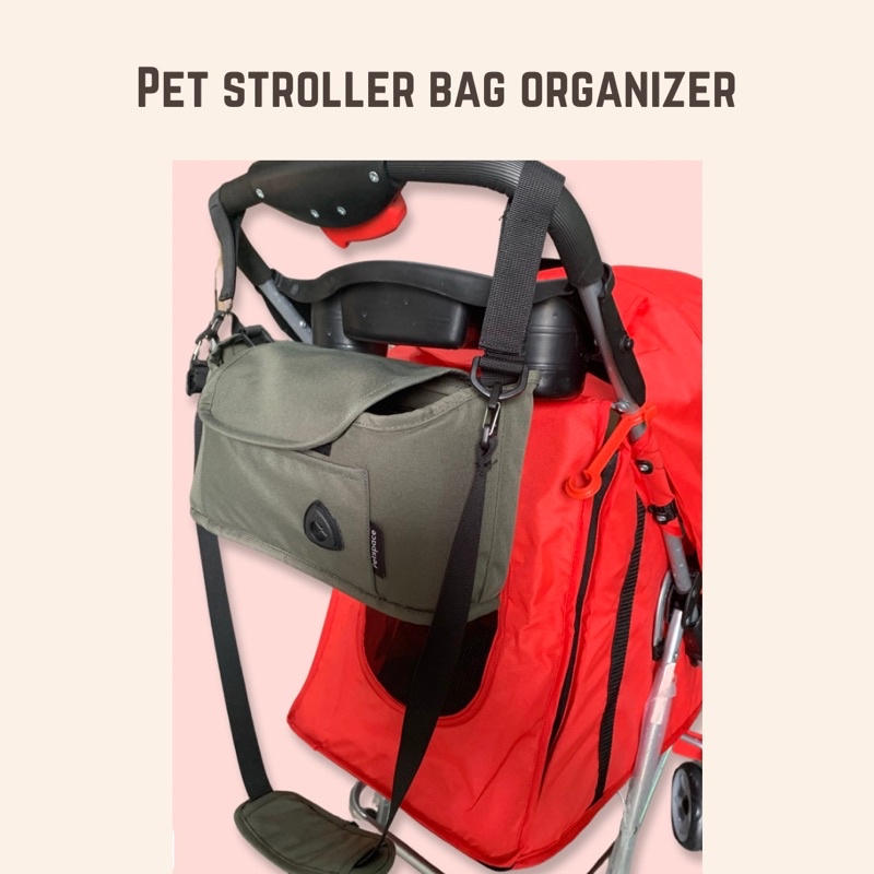 Pet Stroller Organizer Bag ll tas stroller multipurpose anjing kucing