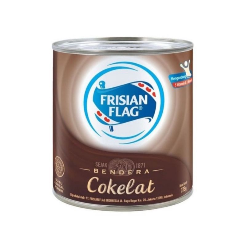 

Susu Bendera Frisian Flag Cokelat Kaleng 370gr