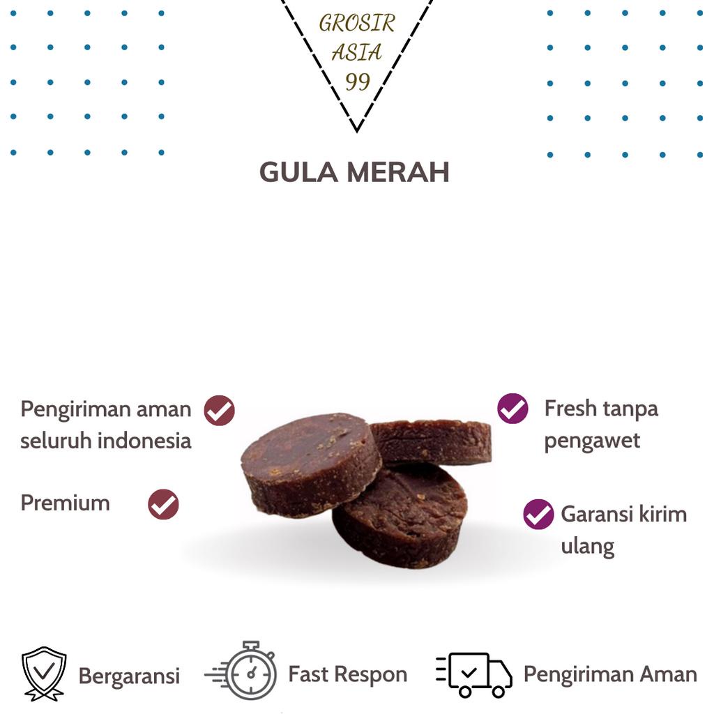 

Gula Merah Jawa Asli I Brown I Paket 500gr