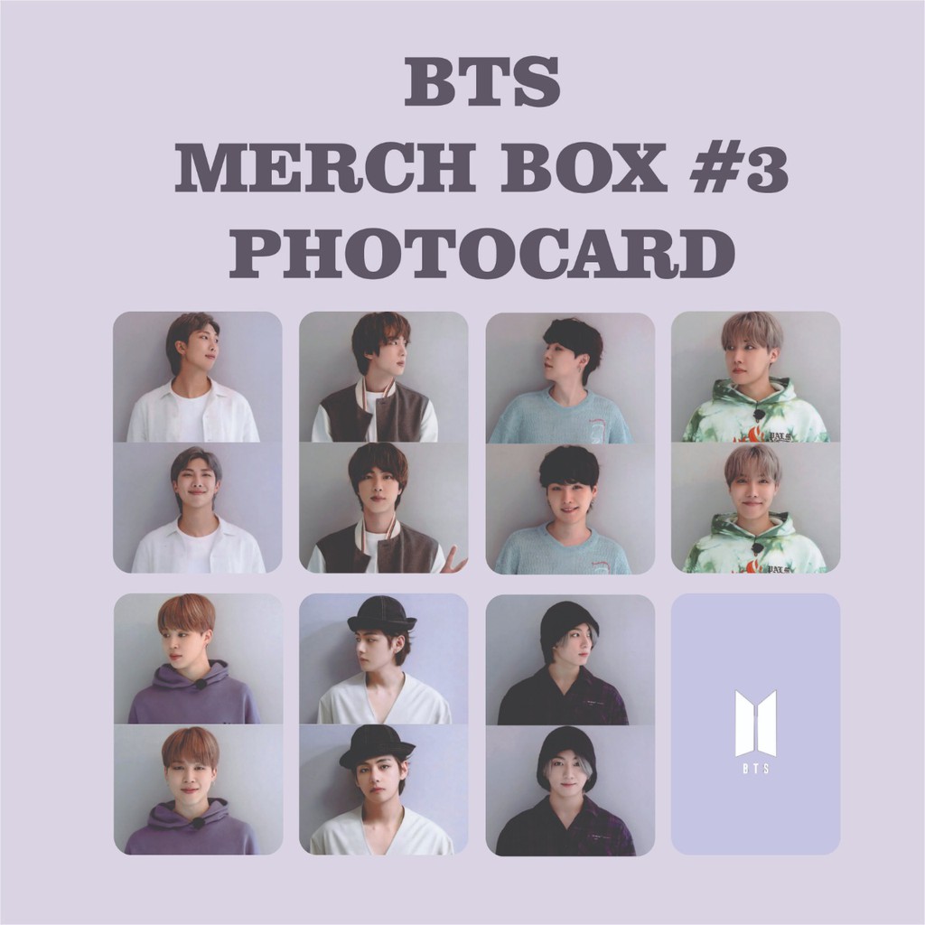 BTS MERCH BOX #3 PHOTOCARD