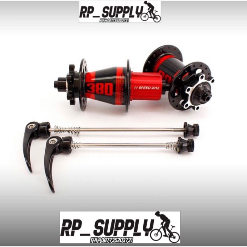 HFH Freehub Strummer HM 380 4 in 1 QR plus TA 15x100 dan TA 142x12 32 hole