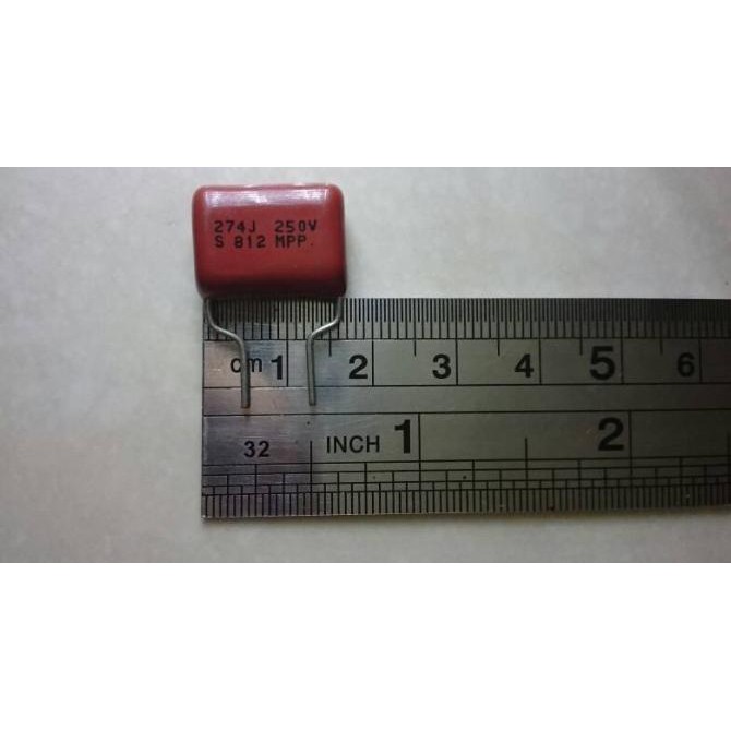 Metalized Polypropylene Capacitor 270 nF/250V JEJ00 Kualitas Baik