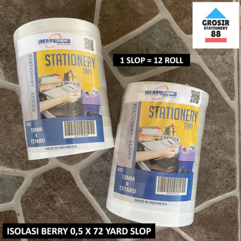 

Isolasi Solatip Bening 12 MM x 72 Yard 1 SLOP (12 pcs)