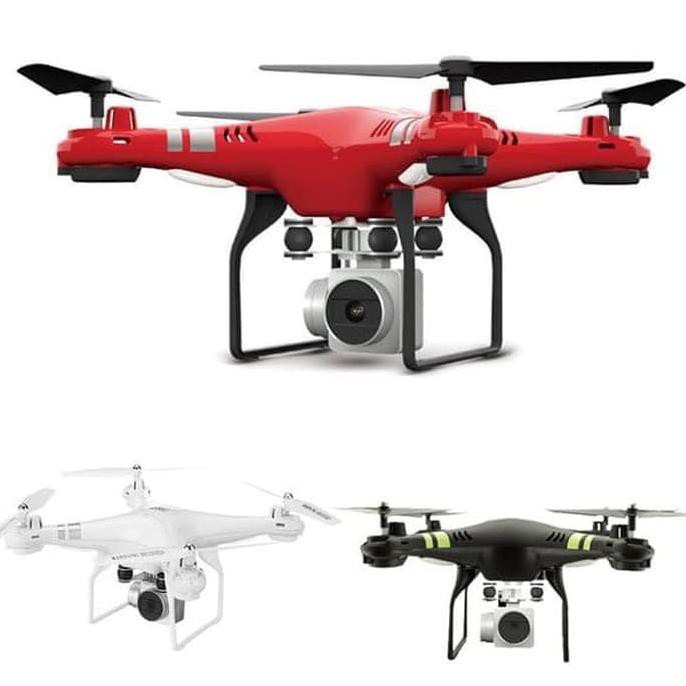 Drone X52HD VS SH5 Camera WiFi FPV Altitude Hold Asli Magic Speed Red