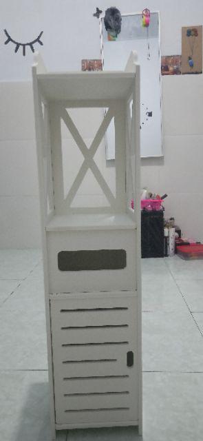 Lemari Kamar Mandi Model Minimalis Furniture Rak Shampo Sabun Handuk