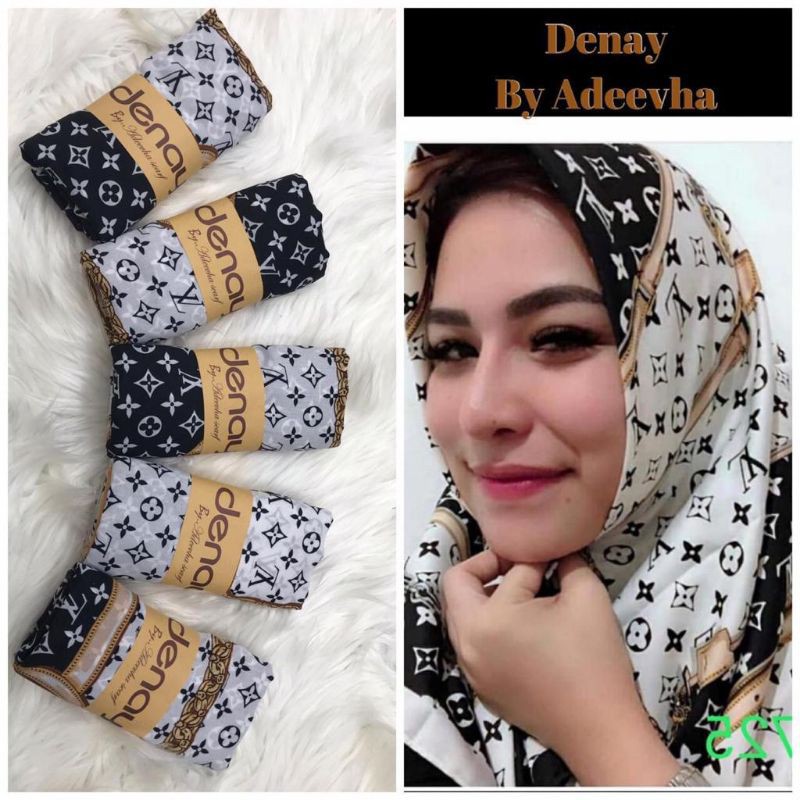 denay kw by adeevha / denay scarf/ voal motif / denay kw voal / denay kw LC