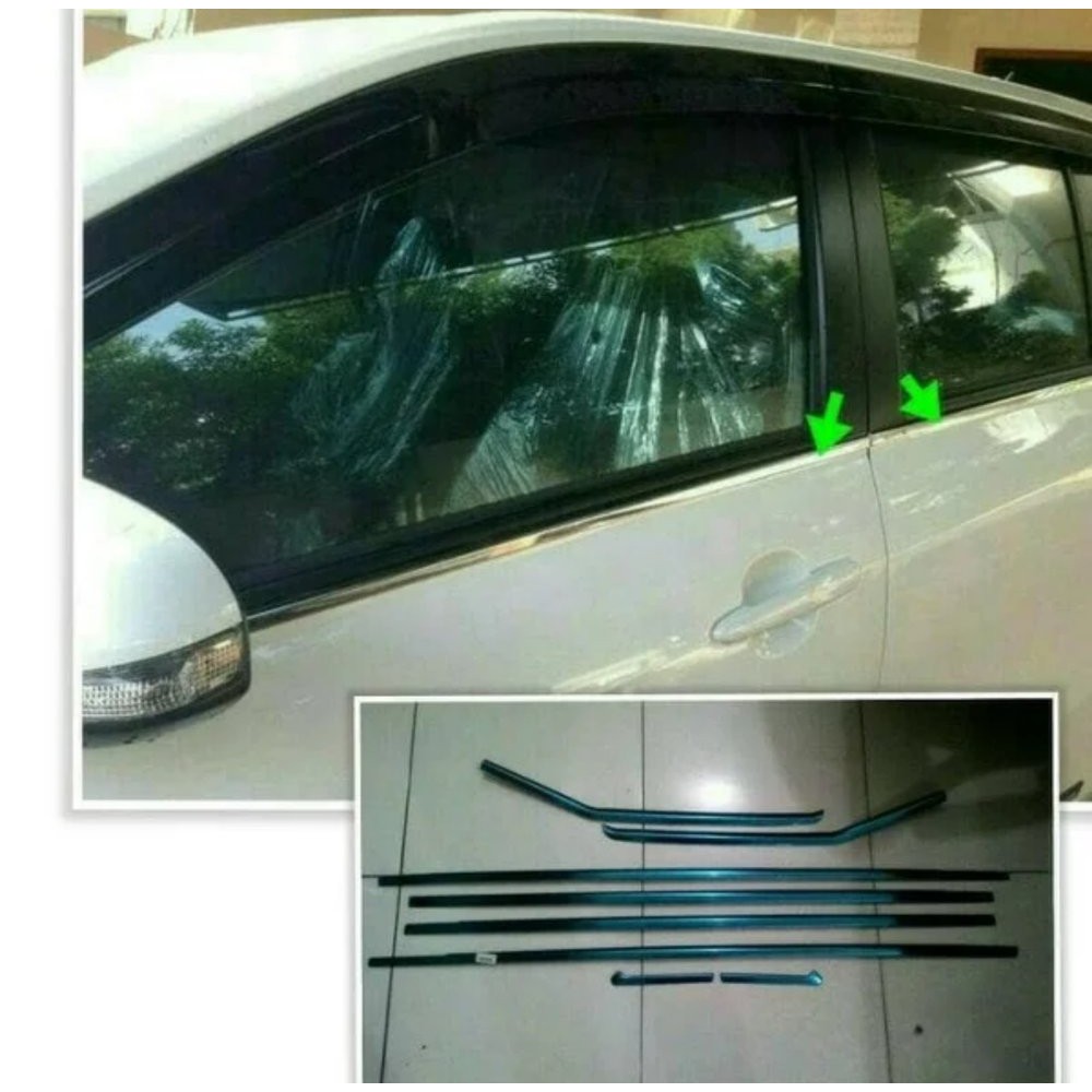 lis list kaca samping PELIPIT PINTU window liner TOYOTA calya / sigra full sampai belakang