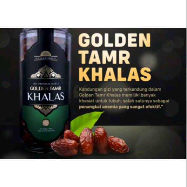 

KURMA Golden Khalas 500 gram. Kurma premium, Harga Paling Terjangkau Dengan Barang Original 100%.
