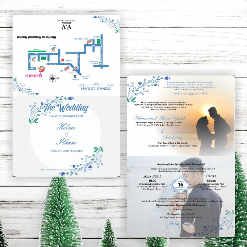 UNDANGAN PERNIKAHAN WEDDING INVITATION SOFTFILE JPG PDF