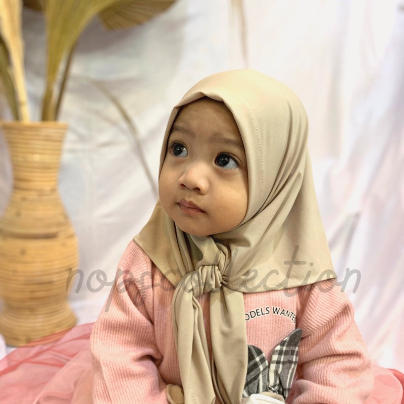 NC - Hijab Jersey Balita / Hijab Jersey Bayi / Hijab Instant Jersey