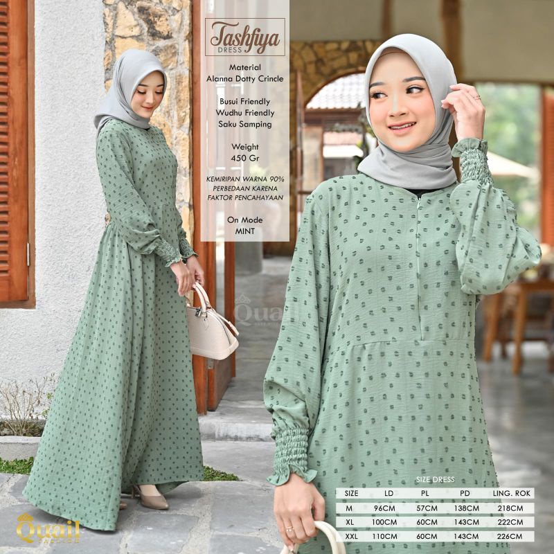 Gamis Wanita Quail Tashfiya Dress