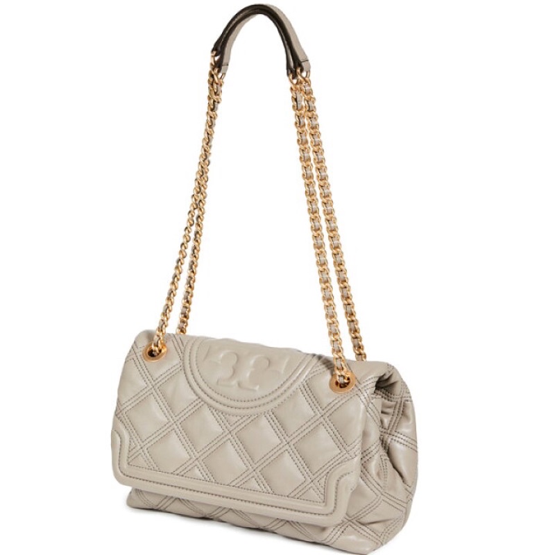 Tory Burch Fleming Soft Convertible Shoulder Bag Grey Heron