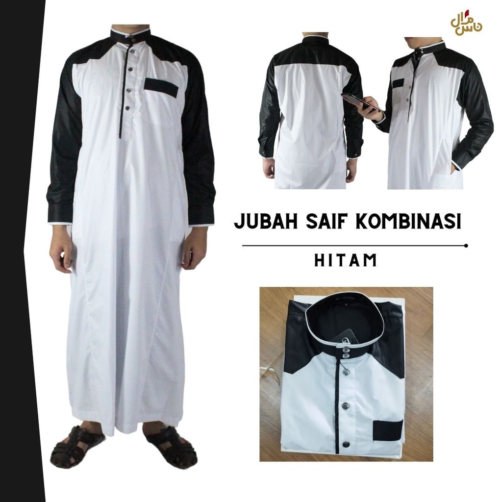 Jubah Pria Gamis Termurah Baju Muslim Saif Kombinasi