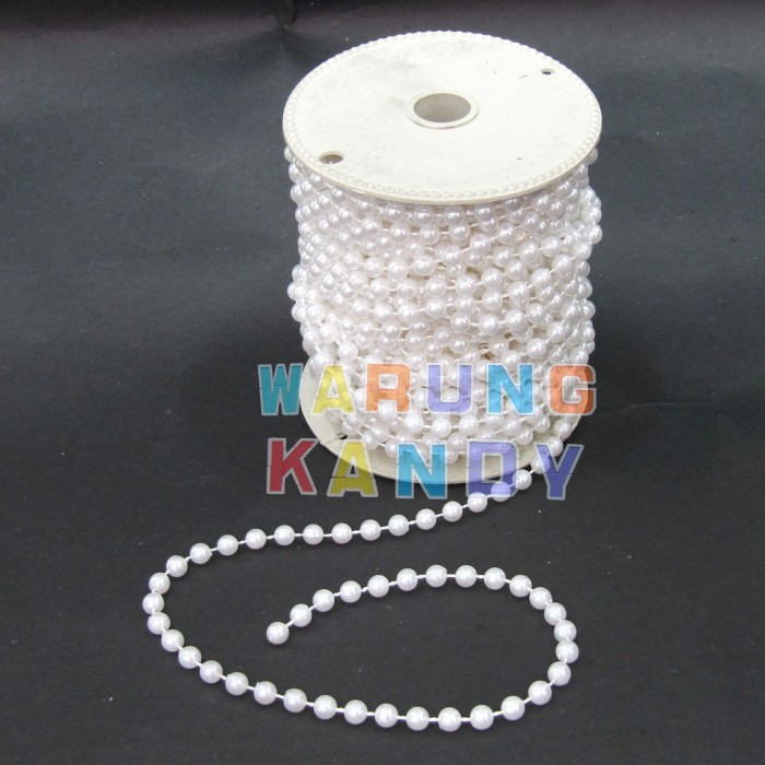 Mutiara Rantai / Mote Rantai 4mm Putih