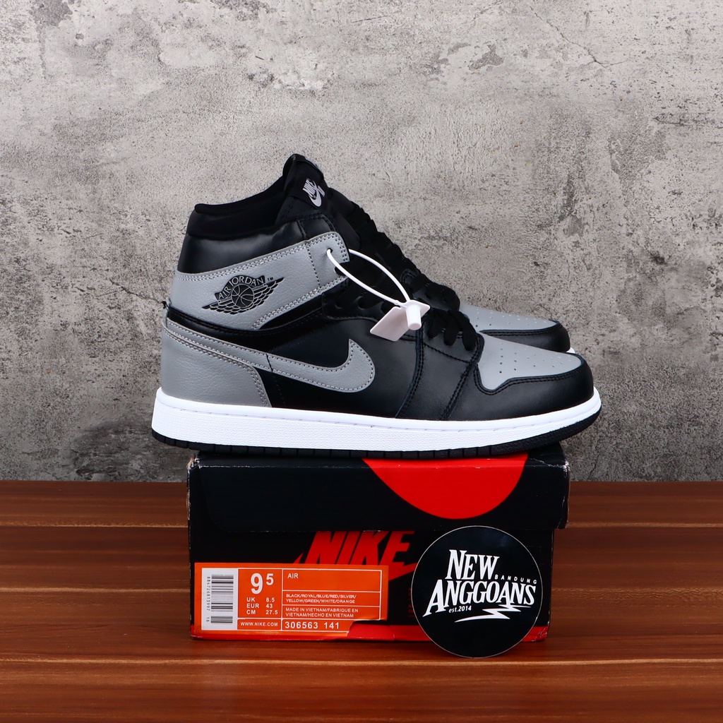 nike jordans black and grey