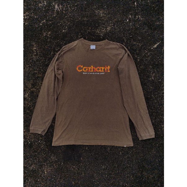 baju kaos longsleeve carhartt second original