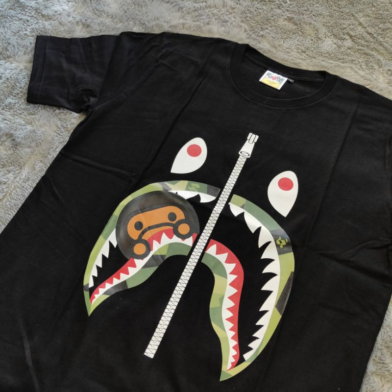 Kaos Tshirt Bape Milo Shark FullTag &amp; Lebel