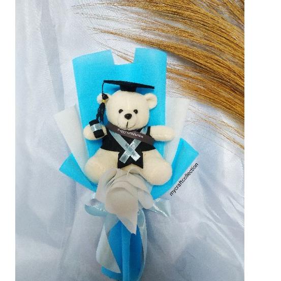Dijamin Miring harga.. Ready Stok Buket Boneka Wisuda untuk Hadiah/Kado Wisuda Free kardus packing F