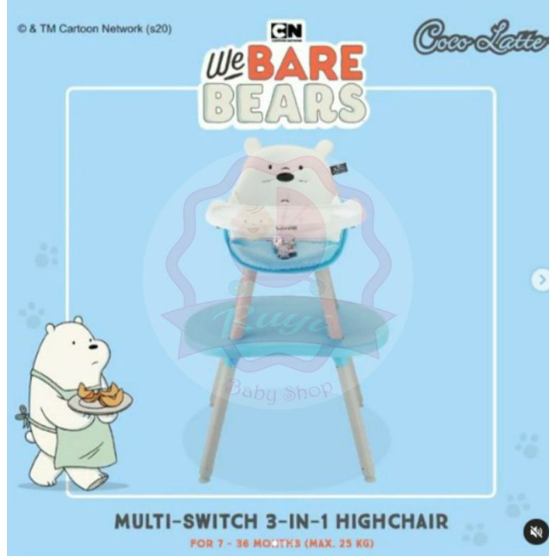 COCOLATTE MULTISWITCH 3IN1 HIGHCHAIR