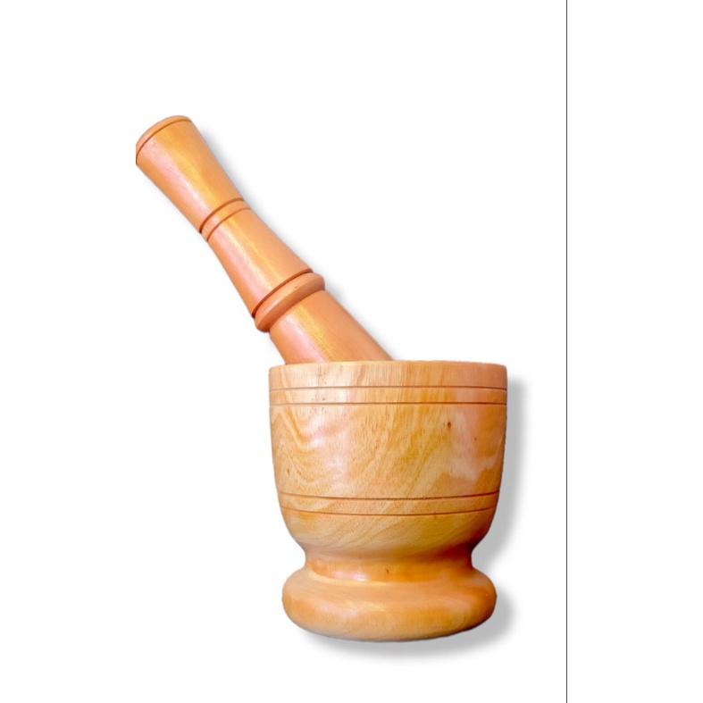 LUMPANG KAYU SET POLOS PENUMBUK BUMBU ATAU SAMBEL LUMPANG MINI