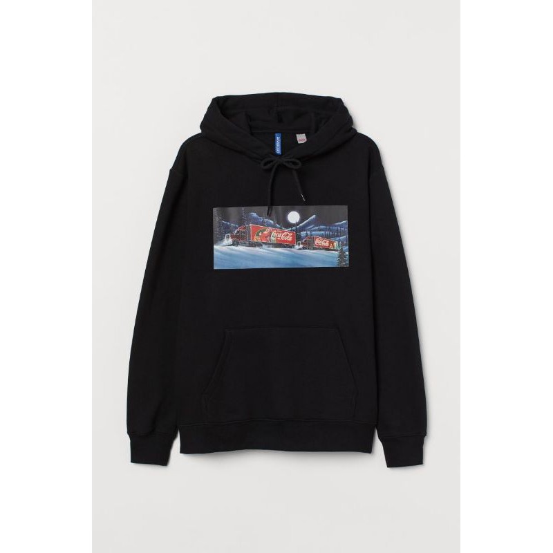 HOODIE H&M COCA COLA TRUCK BLACK