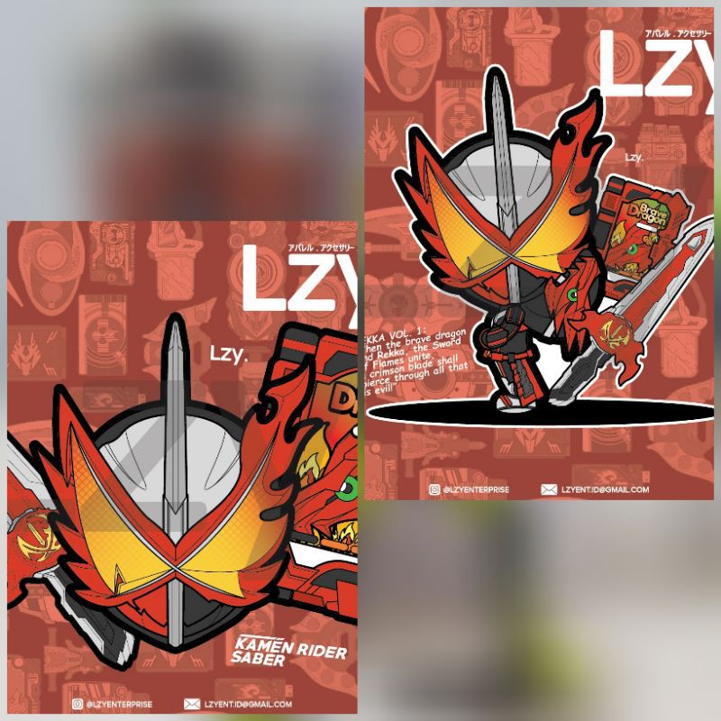 

[PRE-ORDER] TUMBLER KAMEN RIDER SABER (ST-031/ST-032) Design by LZY