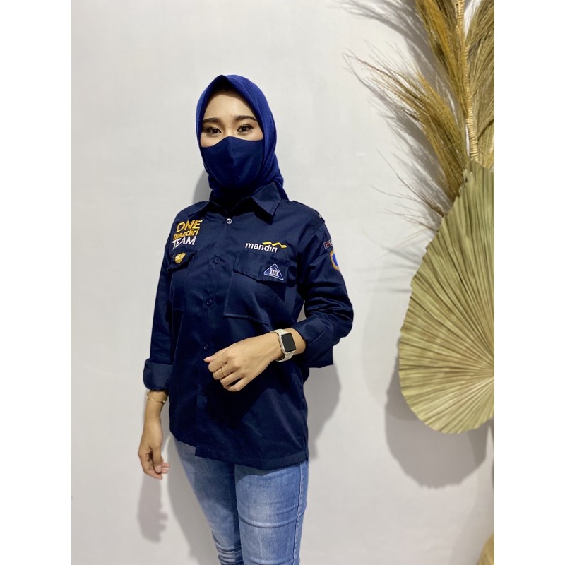 Kemeja Seragam Pdl One Mandiri Team Shopee Indonesia