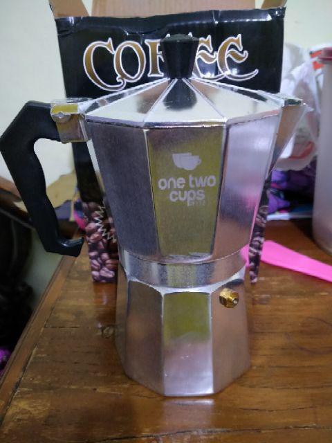 Mokapot Onetwocups Espresso Coffee Maker Moka Pot Teko Filter - Jf112